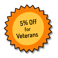 5% off for veterans